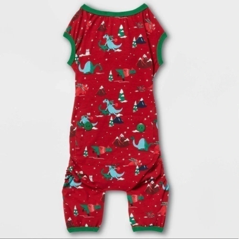 Wondershop Holiday Dino Print Pet Pajamas Matching Family Christmas Sleep Shirt